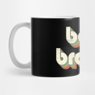 Vintage Bad Rainbow Letters Distressed Style Mug